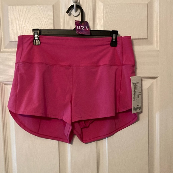 lululemon athletica Pants - Lululemon speed up HR shorts 2.5” sonic pink size 10